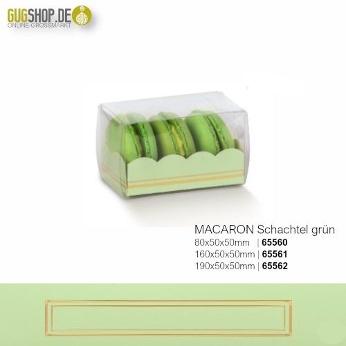 Macaron Schachtel S Grün 8,0 x 5,0 x 5,0cm